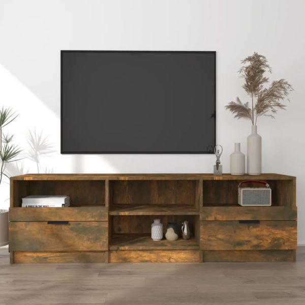 TV-benk røkt eik 150×33,5×45 cm konstruert tre