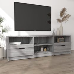 TV-benk grå sonoma 150×33,5×45 cm konstruert tre