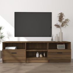 TV-benk brun eik 150×33,5×45 cm konstruert tre