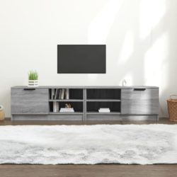 TV-benker 2 stk grå sonoma 80x35x36,5 cm konstruert tre