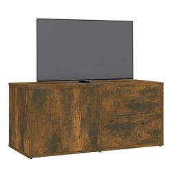 TV-benk røkt eik 80x34x36 cm konstruert tre