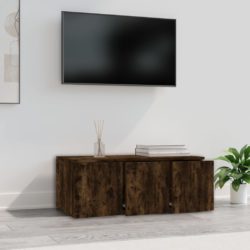 TV-benk røkt eik 80x34x30 cm konstruert tre