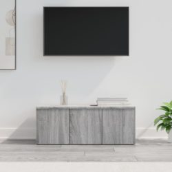 TV-benk grå sonoma 80x34x30 cm konstruert tre