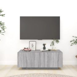 TV-benk grå sonoma 100x35x40 cm konstruert tre