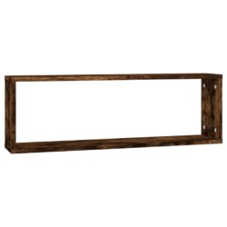 Vegghyller kube 2 stk røkt eik 80x15x26,5 cm konstruert tre