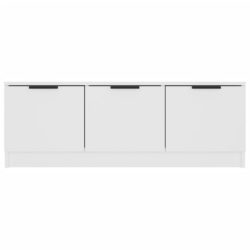 TV-benk hvit 102x35x36,5 cm konstruert tre