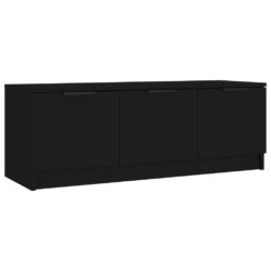 TV-benk svart 102x35x36,5 cm konstruert tre