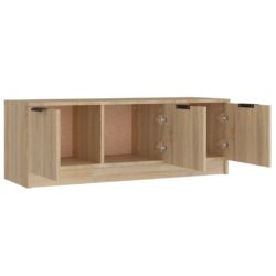 TV-benk sonoma eik 102x35x36,5 cm konstruert tre