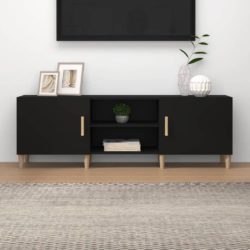 TV-benk svart 150x30x50 cm konstruert tre