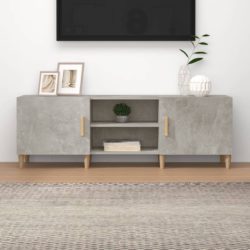 TV-benk betonggrå 150x30x50 cm konstruert tre