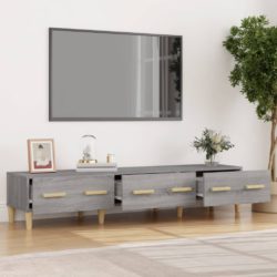 TV-benk grå sonoma 150×34,5×30 cm konstruert tre