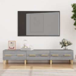 TV-benk grå sonoma 150×34,5×30 cm konstruert tre