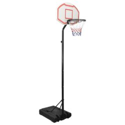 Basketballstativ hvit 282-352 cm polyeten