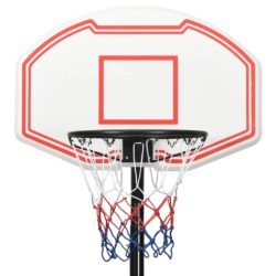 Basketballstativ hvit 282-352 cm polyeten