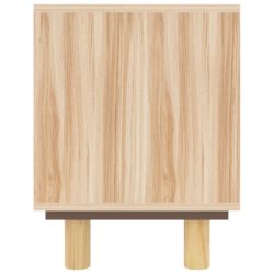 TV-benk brun 105x30x40 cm heltre furu og naturrotting