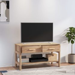 TV-benk svart 82x38x45 cm konstruert tre