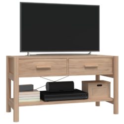 TV-benk svart 82x38x45 cm konstruert tre