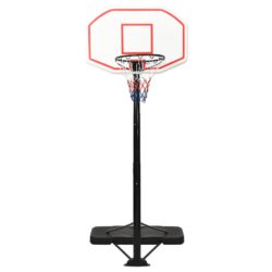 Basketballstativ hvit 258-363 cm polyeten