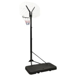 Basketballstativ hvit 258-363 cm polyeten