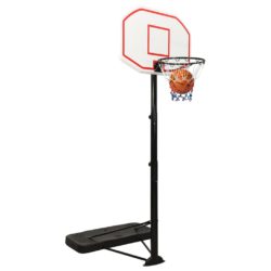 Basketballstativ hvit 258-363 cm polyeten