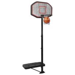 Basketballstativ svart 258-363 cm polyetylen