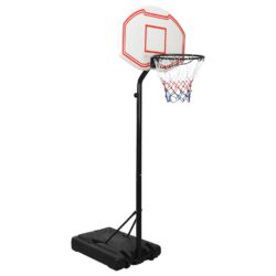 Basketballstativ hvit 237-307 cm polyeten