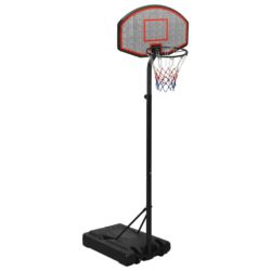 Basketballstativ svart 237-307 cm polyeten