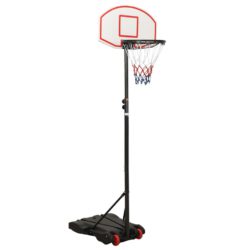 Basketballstativ hvit 216-250 cm polyeten