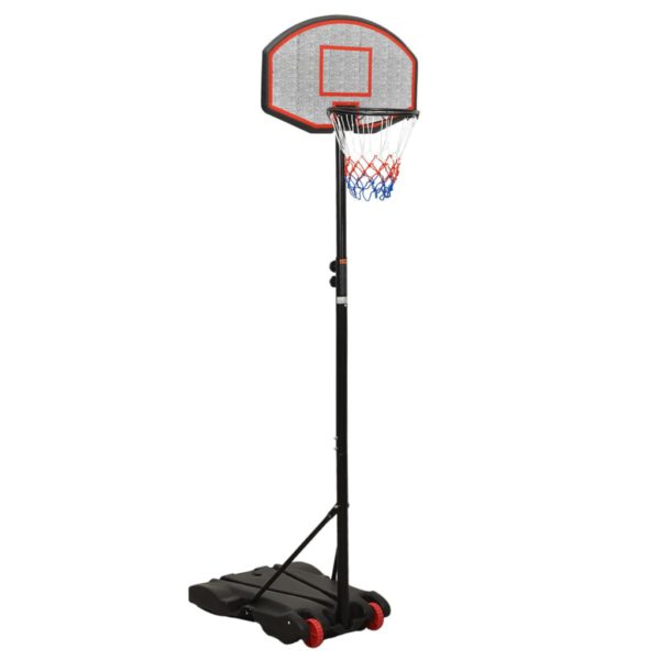 Basketballstativ svart 216-250 cm polyeten