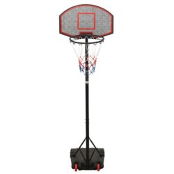 Basketballstativ svart 216-250 cm polyeten