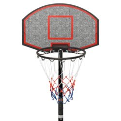 Basketballstativ svart 216-250 cm polyeten