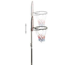 Basketballstativ svart 216-250 cm polyeten