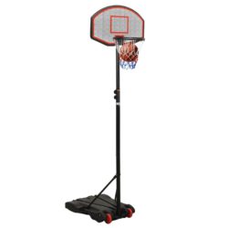 Basketballstativ svart 216-250 cm polyeten