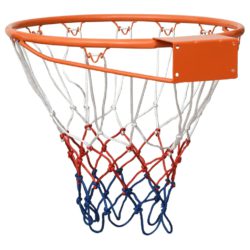 Basketballkurv oransje 39 cm stål