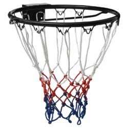 Basketballkurv svart 39 cm stål