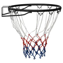 Basketballkurv svart 39 cm stål