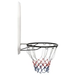 Bakplate for basketballkurv hvit 109x71x3 cm polyeten