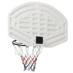 Bakplate for basketballkurv hvit 90x60x2 cm polyeten