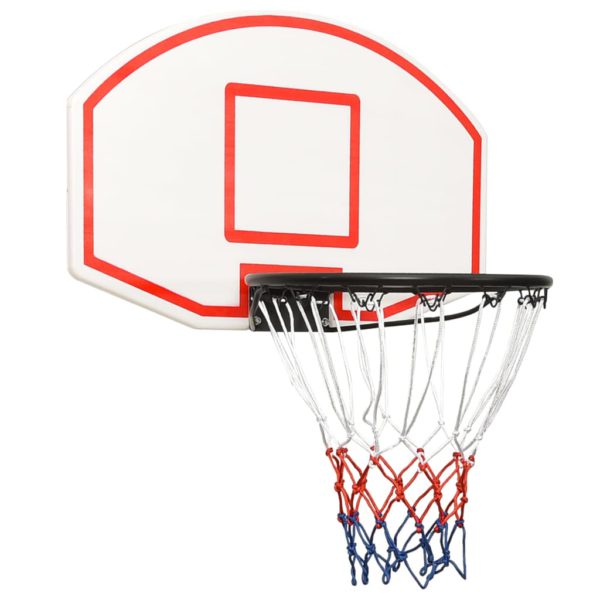 Bakplate for basketballkurv hvit 71x45x2 cm polyeten