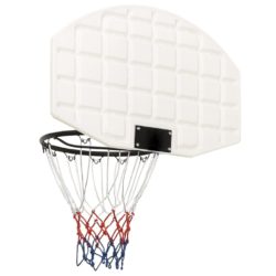 Bakplate for basketballkurv hvit 71x45x2 cm polyeten