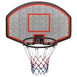 Basketballplate svart 90x60x2 cm polyeten