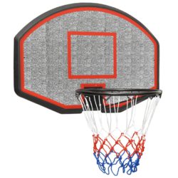 Basketballplate svart 71x45x2 cm polyeten