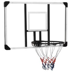 Basketballplate gjennomsiktig 106x69x3 cm polyeten