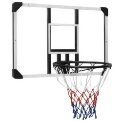 Basketballplate gjennomsiktig 90x60x2,5 cm polyeten