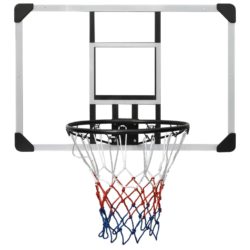 Basketballplate gjennomsiktig 90x60x2,5 cm polyeten