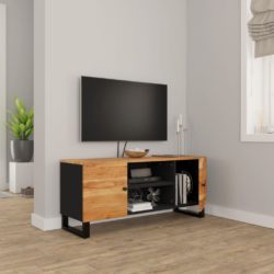 TV-benk 105x33x46 cm heltre akasie