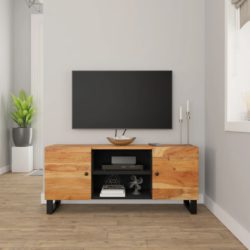 TV-benk 105x33x46 cm heltre akasie