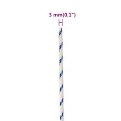 Båttau hvit 3 mm 25 m polypropylen