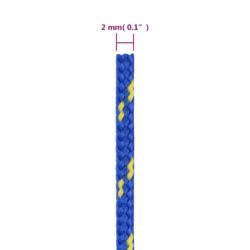 Båttau blå 2 mm 25 m polypropylen