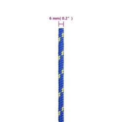 Båttau blå 6 mm 50 m polypropylen